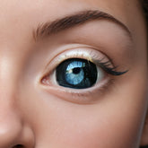 Kazzue 17mm Mini Sclera Titan Black Halloween Contacts